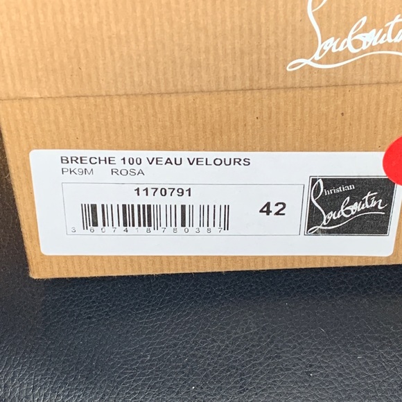 Christian Louboutin Pink Velour Pumps - Size 42 - Picture 5 of 7